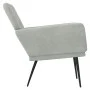 Hellgrauer Samtsessel 62x79x79 cm von vidaXL, Sessel - Ref: Foro24-351372, Preis: 97,82 €, Rabatt: %