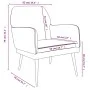 Hellgrauer Samtsessel 62x79x79 cm von vidaXL, Sessel - Ref: Foro24-351372, Preis: 97,82 €, Rabatt: %