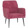 Roter Samtsessel 62x79x79 cm von vidaXL, Sessel - Ref: Foro24-351408, Preis: 81,66 €, Rabatt: %