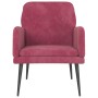 Roter Samtsessel 62x79x79 cm von vidaXL, Sessel - Ref: Foro24-351408, Preis: 81,66 €, Rabatt: %