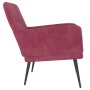 Roter Samtsessel 62x79x79 cm von vidaXL, Sessel - Ref: Foro24-351408, Preis: 81,66 €, Rabatt: %