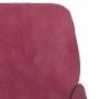 Sillón de terciopelo rojo tinto 62x79x79 cm de vidaXL, Sillones - Ref: Foro24-351408, Precio: 87,23 €, Descuento: %