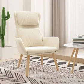 Sillón de relax de terciopelo blanco crema von vidaXL, Sessel - Ref: Foro24-341360, Preis: 122,92 €, Rabatt: %