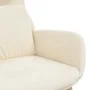 Sillón de relax de terciopelo blanco crema von vidaXL, Sessel - Ref: Foro24-341360, Preis: 124,55 €, Rabatt: %