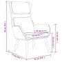 Sillón de relax de terciopelo blanco crema von vidaXL, Sessel - Ref: Foro24-341360, Preis: 126,90 €, Rabatt: %