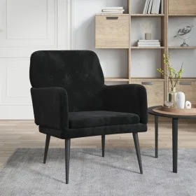 Sessel aus schwarzem Samt 62x79x79 cm von vidaXL, Sessel - Ref: Foro24-351409, Preis: 91,26 €, Rabatt: %