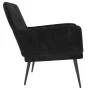 Sillón de terciopelo negro 62x79x79 cm de vidaXL, Sillones - Ref: Foro24-351409, Precio: 91,96 €, Descuento: %