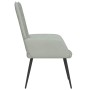 Sillón de relax de terciopelo gris claro