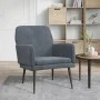 Sillón de terciopelo gris oscuro 62x79x79 cm de vidaXL, Sillones - Ref: Foro24-351405, Precio: 89,96 €, Descuento: %
