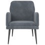 Dunkelgrauer Samtsessel 62x79x79 cm von vidaXL, Sessel - Ref: Foro24-351405, Preis: 91,33 €, Rabatt: %