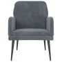 Sillón de terciopelo gris oscuro 62x79x79 cm de vidaXL, Sillones - Ref: Foro24-351405, Precio: 89,96 €, Descuento: %