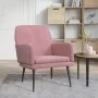 Sillón de terciopelo rosa 62x79x79 cm de vidaXL, Sillones - Ref: Foro24-351407, Precio: 92,44 €, Descuento: %