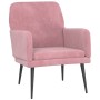 Sillón de terciopelo rosa 62x79x79 cm de vidaXL, Sillones - Ref: Foro24-351407, Precio: 94,73 €, Descuento: %
