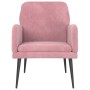 Sillón de terciopelo rosa 62x79x79 cm de vidaXL, Sillones - Ref: Foro24-351407, Precio: 94,73 €, Descuento: %