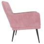 Sillón de terciopelo rosa 62x79x79 cm de vidaXL, Sillones - Ref: Foro24-351407, Precio: 94,73 €, Descuento: %