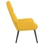 Sillón de relax de tela amarillo mostaza de vidaXL, Sillones - Ref: Foro24-341319, Precio: 106,47 €, Descuento: %