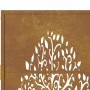 Puerta de jardín acero corten diseño árbol 105x105 cm