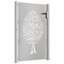 Puerta de jardín acero corten diseño árbol 105x130 cm
