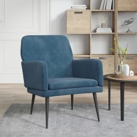 Blauer Samtsessel 62x79x79 cm von vidaXL, Sessel - Ref: Foro24-351413, Preis: 88,63 €, Rabatt: %
