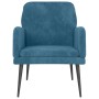 Blauer Samtsessel 62x79x79 cm von vidaXL, Sessel - Ref: Foro24-351413, Preis: 97,53 €, Rabatt: %