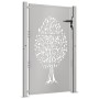 Puerta de jardín acero corten diseño árbol 105x155 cm