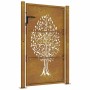 Puerta de jardín acero corten diseño árbol 105x155 cm