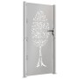 Puerta de jardín acero corten diseño árbol 105x180 cm