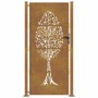Puerta de jardín acero corten diseño árbol 105x180 cm