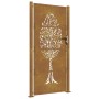 Puerta de jardín acero corten diseño árbol 105x205 cm