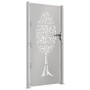 Puerta de jardín acero corten diseño árbol 105x205 cm