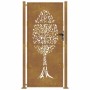 Puerta de jardín acero corten diseño árbol 105x205 cm