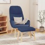 Entspannungssessel mit Fußstütze aus blauem Stoff von vidaXL, Sessel - Ref: Foro24-3097346, Preis: 134,52 €, Rabatt: %