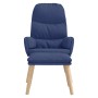 Relaxation armchair with blue fabric footrest by vidaXL, Armchairs - Ref: Foro24-3097346, Price: 134,73 €, Discount: %