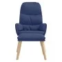 Relaxation armchair with blue fabric footrest by vidaXL, Armchairs - Ref: Foro24-3097346, Price: 132,39 €, Discount: %