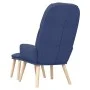 Relaxation armchair with blue fabric footrest by vidaXL, Armchairs - Ref: Foro24-3097346, Price: 132,39 €, Discount: %