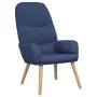 Relaxation armchair with blue fabric footrest by vidaXL, Armchairs - Ref: Foro24-3097346, Price: 132,39 €, Discount: %