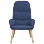 Relaxation armchair with blue fabric footrest by vidaXL, Armchairs - Ref: Foro24-3097346, Price: 132,39 €, Discount: %