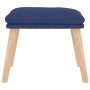 Entspannungssessel mit Fußstütze aus blauem Stoff von vidaXL, Sessel - Ref: Foro24-3097346, Preis: 134,52 €, Rabatt: %