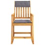 Rocking chair with solid acacia wood cushions by vidaXL, Garden chairs - Ref: Foro24-360026, Price: 110,98 €, Discount: %