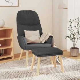 Entspannungssessel mit dunkelgrauem Stoffhocker von vidaXL, Sessel - Ref: Foro24-3097343, Preis: 132,33 €, Rabatt: %