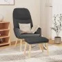Entspannungssessel mit dunkelgrauem Stoffhocker von vidaXL, Sessel - Ref: Foro24-3097343, Preis: 132,33 €, Rabatt: %