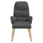 Relaxation armchair with dark gray fabric stool by vidaXL, Armchairs - Ref: Foro24-3097343, Price: 133,87 €, Discount: %