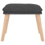 Relaxation armchair with dark gray fabric stool by vidaXL, Armchairs - Ref: Foro24-3097343, Price: 133,87 €, Discount: %