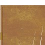 Puerta de jardín acero corten diseño hierba 105x105 cm