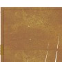 Puerta de jardín acero corten diseño hierba 105x130 cm