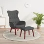 Relaxation armchair with dark gray fabric stool by vidaXL, Armchairs - Ref: Foro24-3097724, Price: 146,37 €, Discount: %
