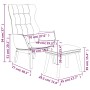 Entspannungssessel mit dunkelgrauem Stoffhocker von vidaXL, Sessel - Ref: Foro24-3097724, Preis: 148,58 €, Rabatt: %
