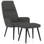 Relaxation armchair with dark gray fabric stool by vidaXL, Armchairs - Ref: Foro24-3097769, Price: 129,18 €, Discount: %