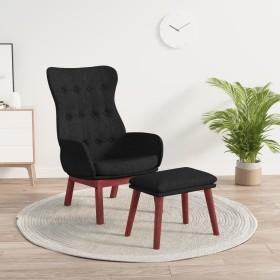 Entspannungssessel mit schwarzem Stoffhocker von vidaXL, Sessel - Ref: Foro24-3097729, Preis: 147,66 €, Rabatt: %
