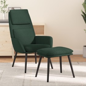Entspannungssessel mit Fußstütze aus dunkelgrünem Stoff von vidaXL, Sessel - Ref: Foro24-3097773, Preis: 149,37 €, Rabatt: %